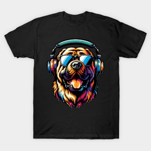 Spanish Mastiff DJ Grooves with Smiling Charm T-Shirt